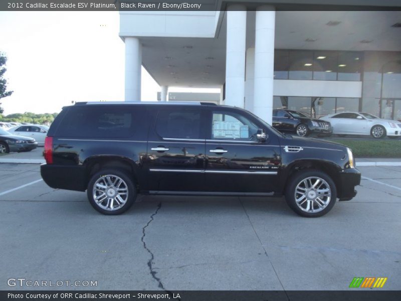 Black Raven / Ebony/Ebony 2012 Cadillac Escalade ESV Platinum