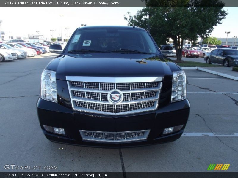 Black Raven / Ebony/Ebony 2012 Cadillac Escalade ESV Platinum