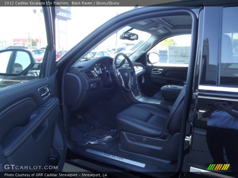 Black Raven / Ebony/Ebony 2012 Cadillac Escalade ESV Platinum
