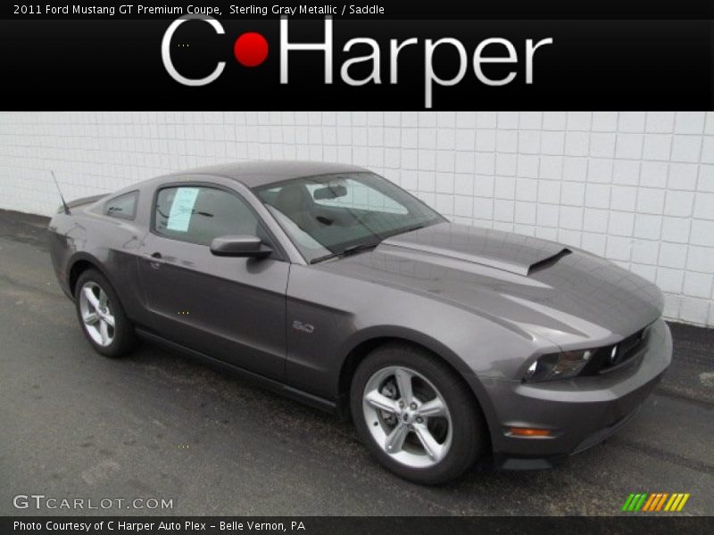 Sterling Gray Metallic / Saddle 2011 Ford Mustang GT Premium Coupe