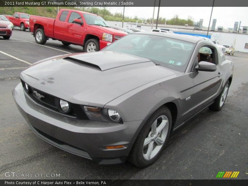 Sterling Gray Metallic / Saddle 2011 Ford Mustang GT Premium Coupe