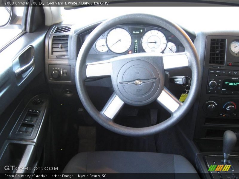 Cool Vanilla White / Dark Slate Gray 2008 Chrysler 300 LX