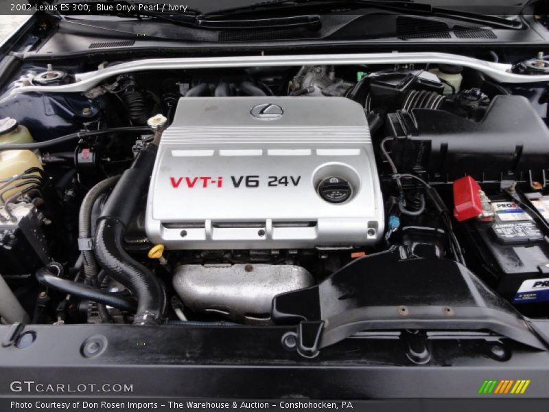 Blue Onyx Pearl / Ivory 2002 Lexus ES 300