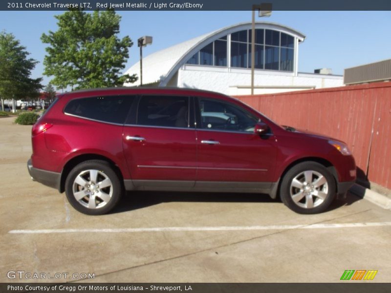 Red Jewel Metallic / Light Gray/Ebony 2011 Chevrolet Traverse LTZ