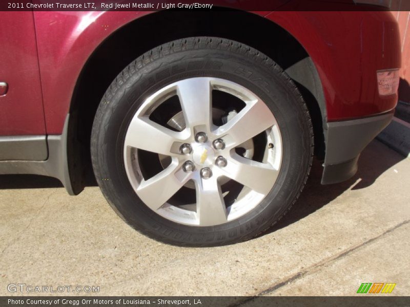 Red Jewel Metallic / Light Gray/Ebony 2011 Chevrolet Traverse LTZ