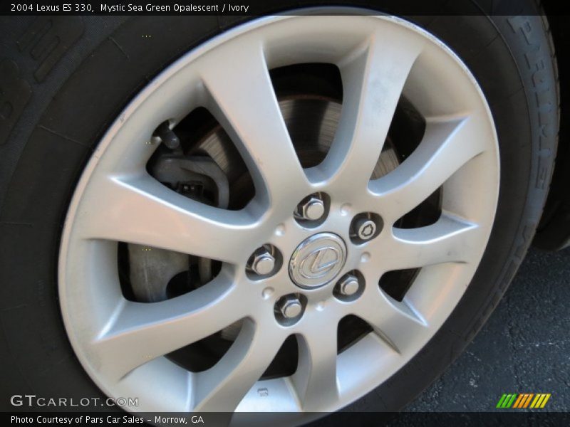 Mystic Sea Green Opalescent / Ivory 2004 Lexus ES 330