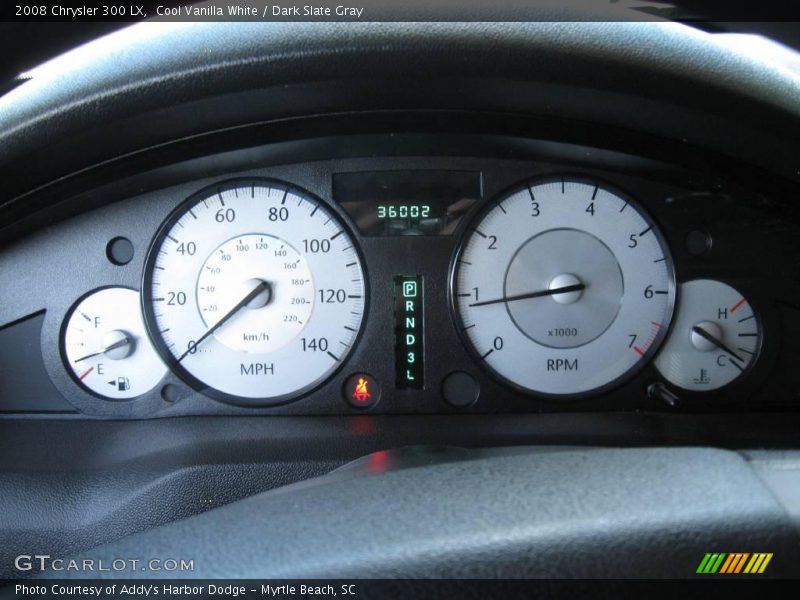 Cool Vanilla White / Dark Slate Gray 2008 Chrysler 300 LX