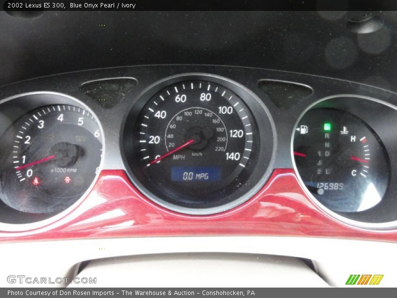 Blue Onyx Pearl / Ivory 2002 Lexus ES 300