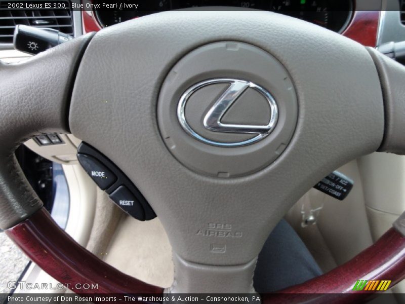Blue Onyx Pearl / Ivory 2002 Lexus ES 300