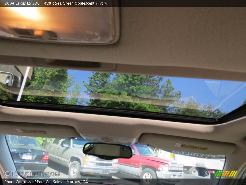 Mystic Sea Green Opalescent / Ivory 2004 Lexus ES 330