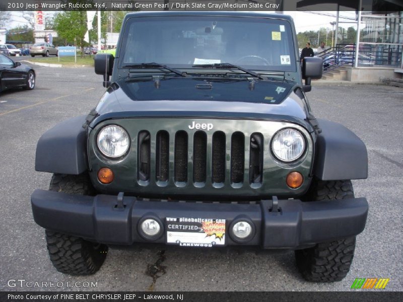 Natural Green Pearl / Dark Slate Gray/Medium Slate Gray 2010 Jeep Wrangler Rubicon 4x4