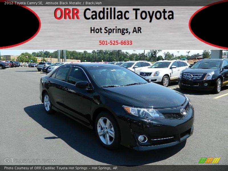 Attitude Black Metallic / Black/Ash 2012 Toyota Camry SE