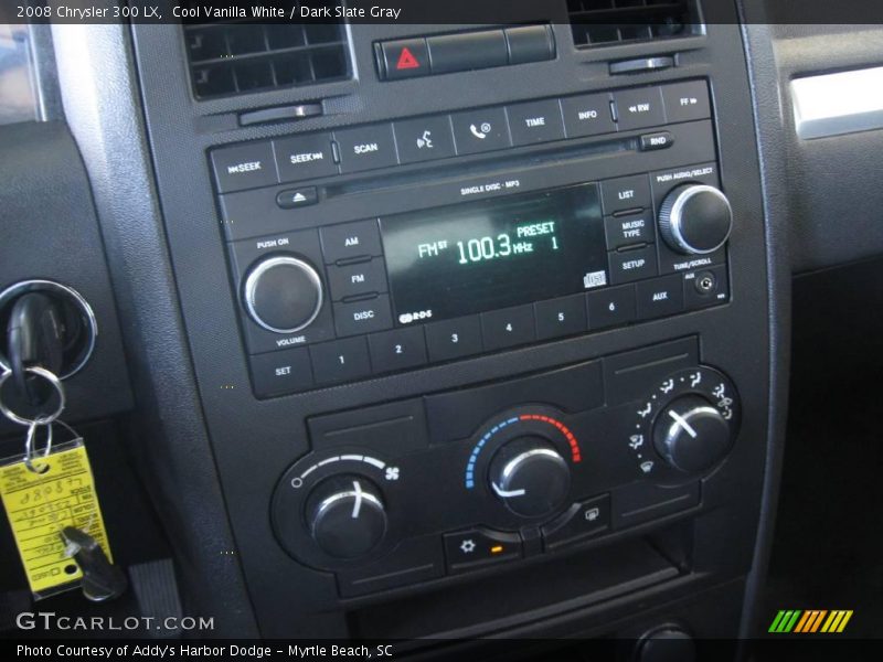 Cool Vanilla White / Dark Slate Gray 2008 Chrysler 300 LX