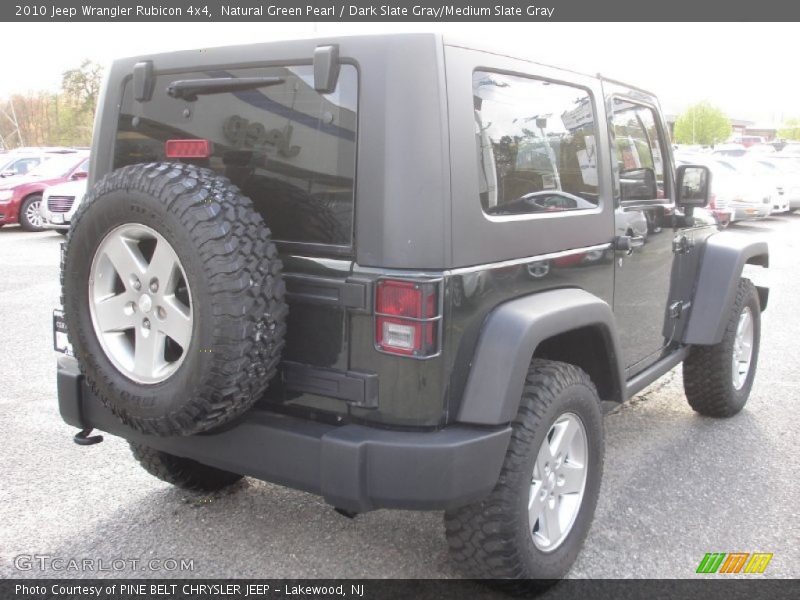 Natural Green Pearl / Dark Slate Gray/Medium Slate Gray 2010 Jeep Wrangler Rubicon 4x4