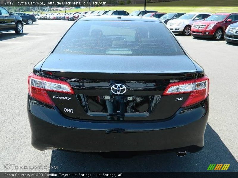 Attitude Black Metallic / Black/Ash 2012 Toyota Camry SE