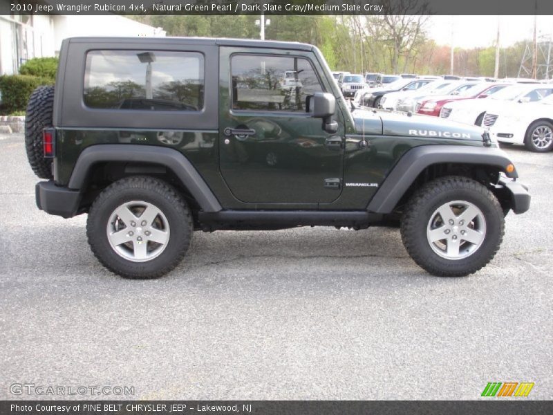 Natural Green Pearl / Dark Slate Gray/Medium Slate Gray 2010 Jeep Wrangler Rubicon 4x4