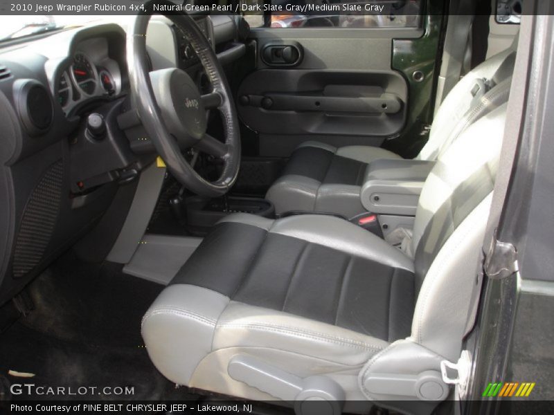 Natural Green Pearl / Dark Slate Gray/Medium Slate Gray 2010 Jeep Wrangler Rubicon 4x4