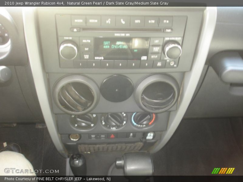 Natural Green Pearl / Dark Slate Gray/Medium Slate Gray 2010 Jeep Wrangler Rubicon 4x4