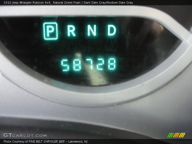 Natural Green Pearl / Dark Slate Gray/Medium Slate Gray 2010 Jeep Wrangler Rubicon 4x4