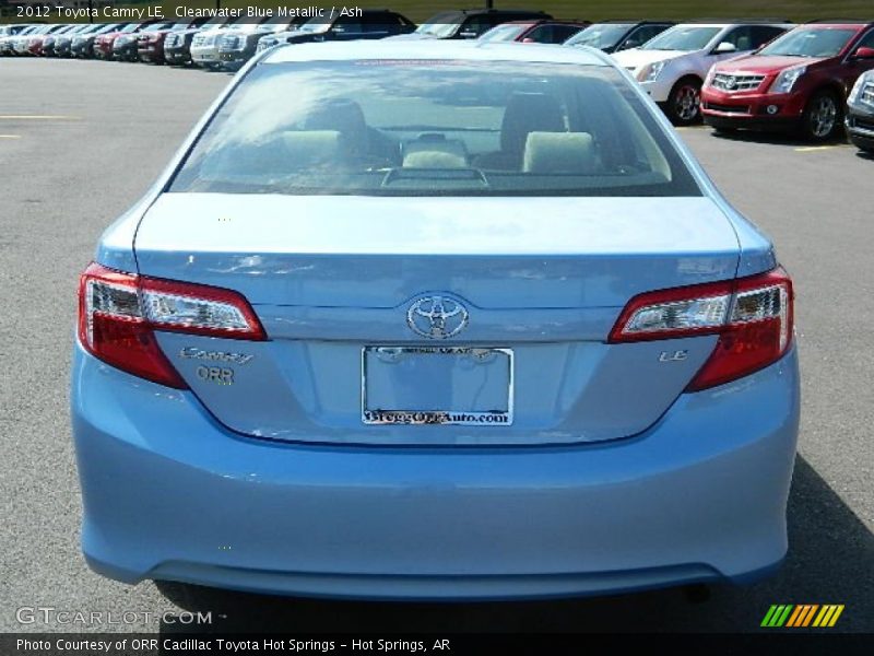 Clearwater Blue Metallic / Ash 2012 Toyota Camry LE