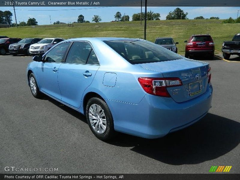 Clearwater Blue Metallic / Ash 2012 Toyota Camry LE