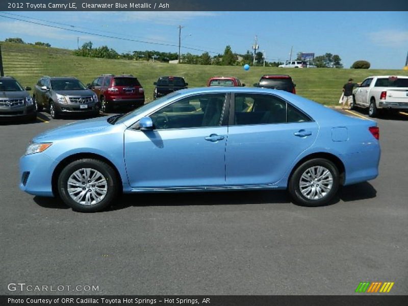 Clearwater Blue Metallic / Ash 2012 Toyota Camry LE