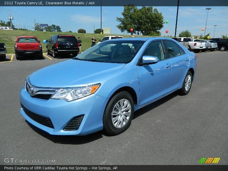 Clearwater Blue Metallic / Ash 2012 Toyota Camry LE