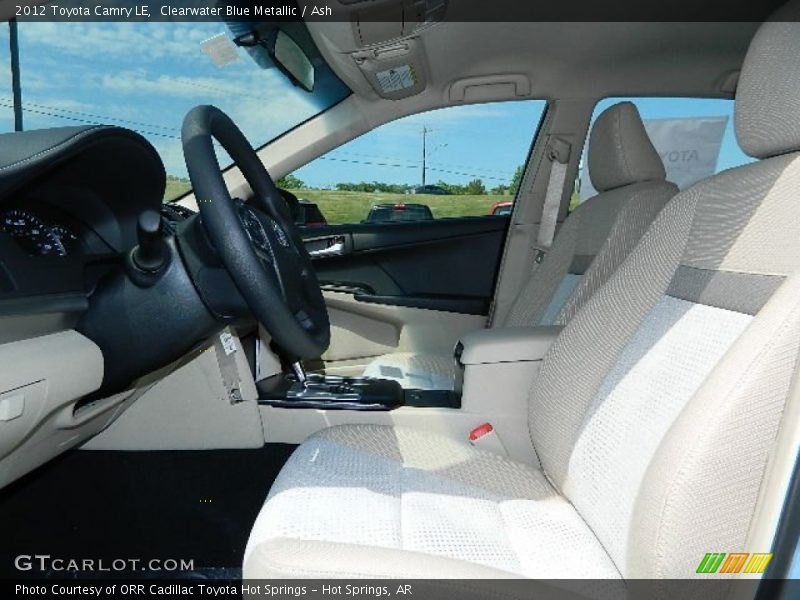 Clearwater Blue Metallic / Ash 2012 Toyota Camry LE