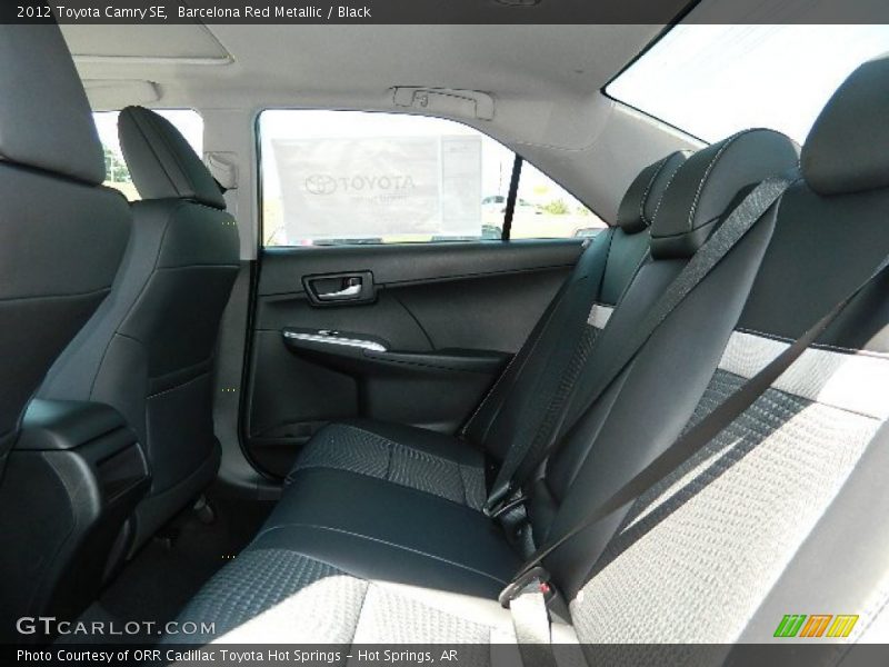 Barcelona Red Metallic / Black 2012 Toyota Camry SE