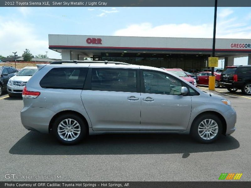Silver Sky Metallic / Light Gray 2012 Toyota Sienna XLE