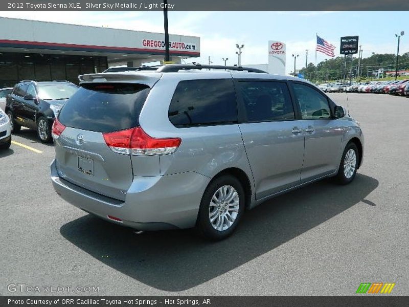 Silver Sky Metallic / Light Gray 2012 Toyota Sienna XLE