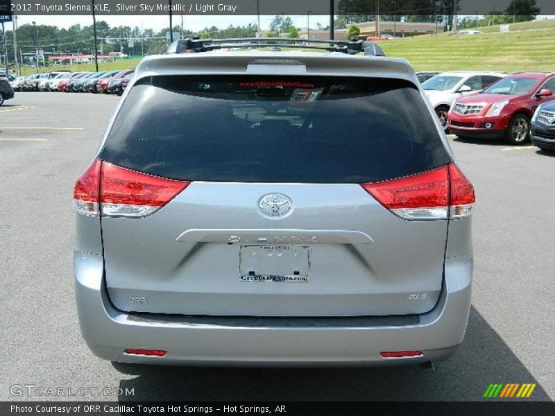 Silver Sky Metallic / Light Gray 2012 Toyota Sienna XLE