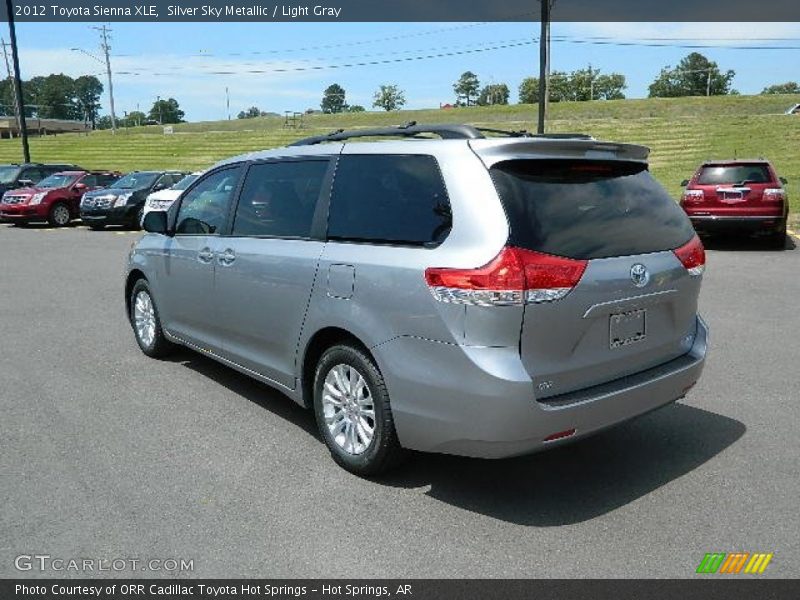 Silver Sky Metallic / Light Gray 2012 Toyota Sienna XLE
