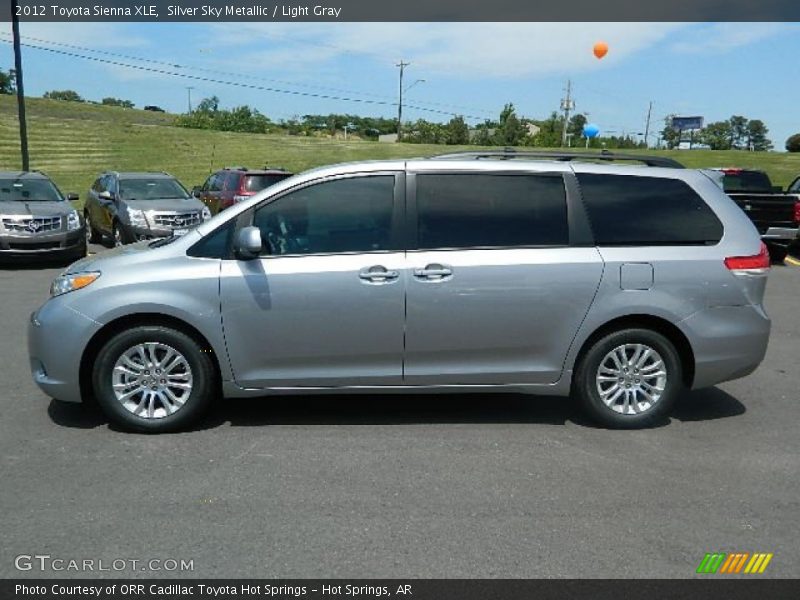 Silver Sky Metallic / Light Gray 2012 Toyota Sienna XLE