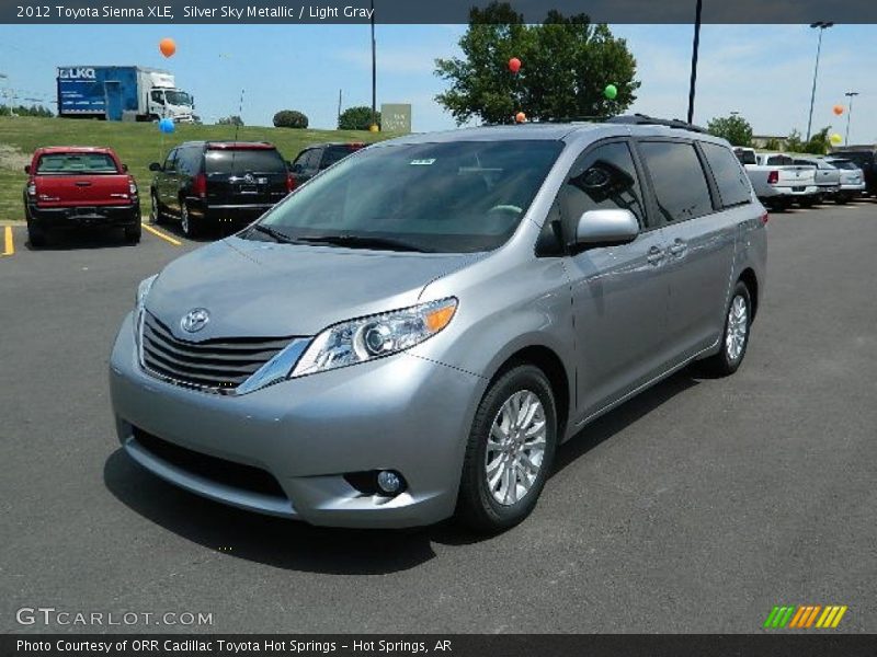 Silver Sky Metallic / Light Gray 2012 Toyota Sienna XLE