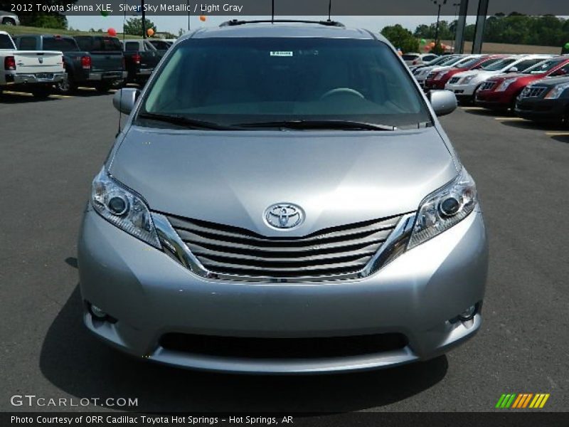 Silver Sky Metallic / Light Gray 2012 Toyota Sienna XLE