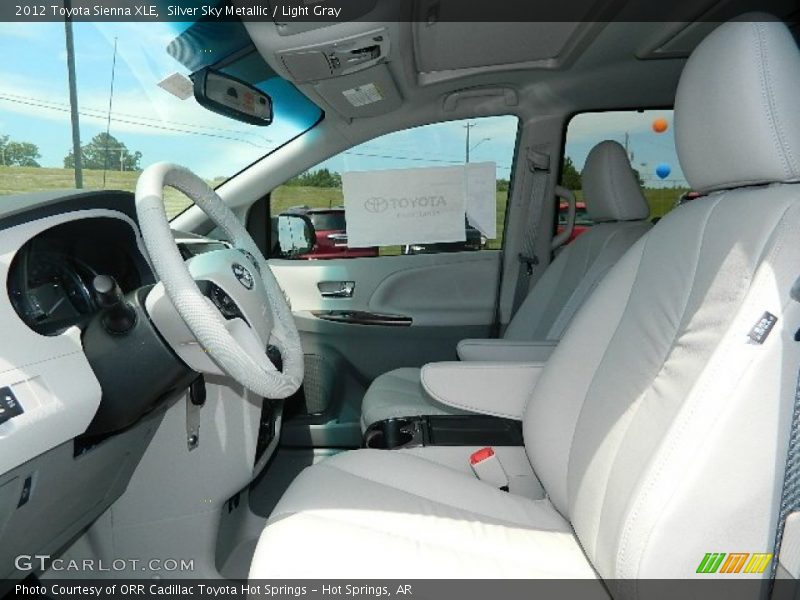 Silver Sky Metallic / Light Gray 2012 Toyota Sienna XLE