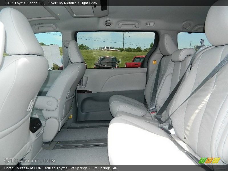 Silver Sky Metallic / Light Gray 2012 Toyota Sienna XLE