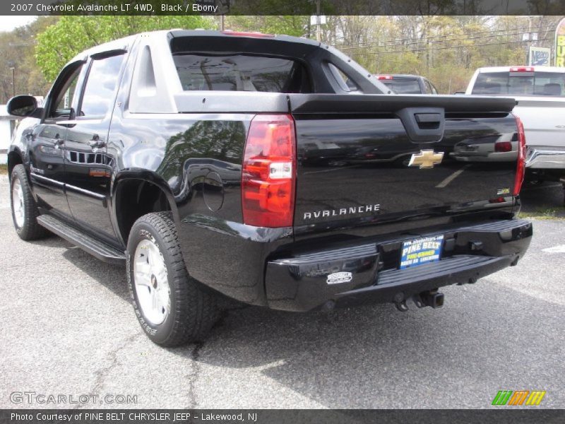 Black / Ebony 2007 Chevrolet Avalanche LT 4WD