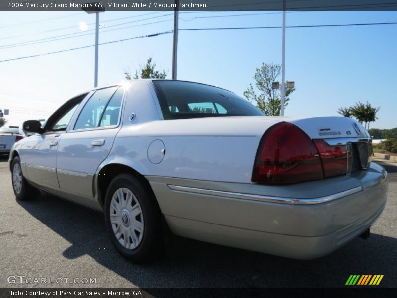 Vibrant White / Medium Parchment 2004 Mercury Grand Marquis GS