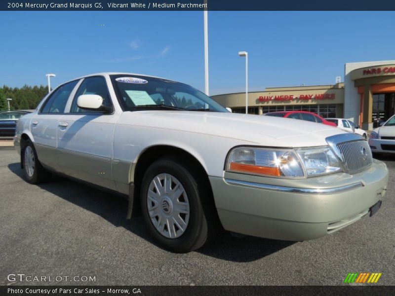 Vibrant White / Medium Parchment 2004 Mercury Grand Marquis GS