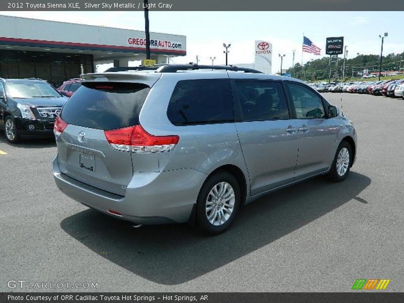 Silver Sky Metallic / Light Gray 2012 Toyota Sienna XLE