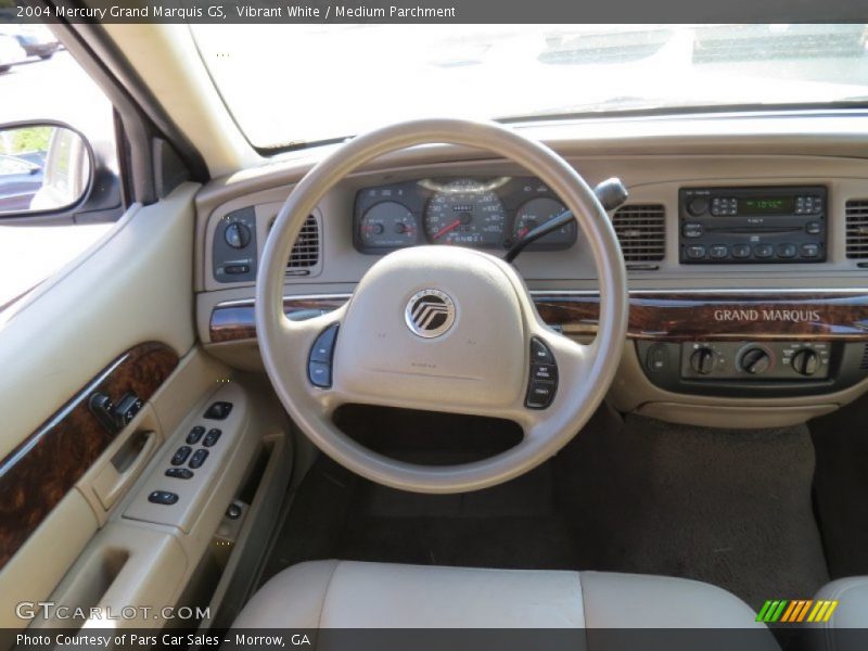 Vibrant White / Medium Parchment 2004 Mercury Grand Marquis GS