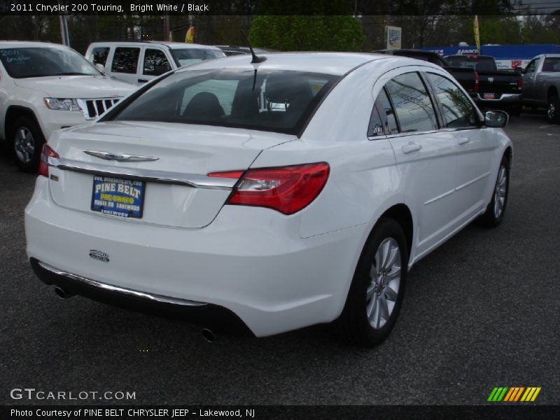 Bright White / Black 2011 Chrysler 200 Touring