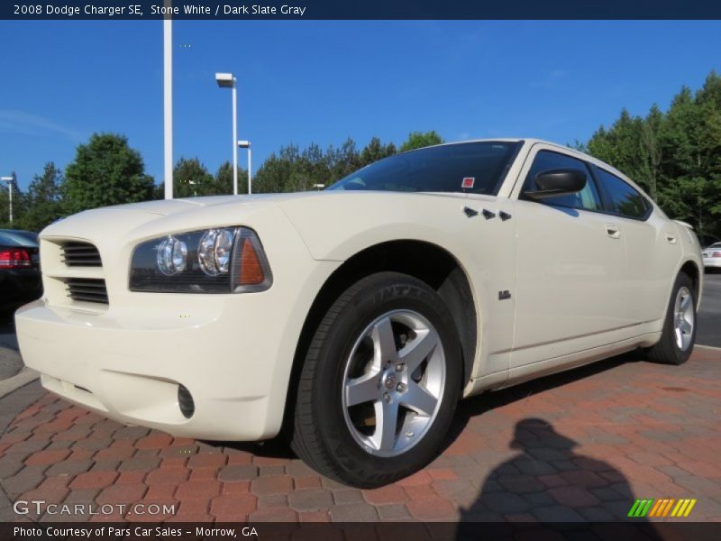 Stone White / Dark Slate Gray 2008 Dodge Charger SE