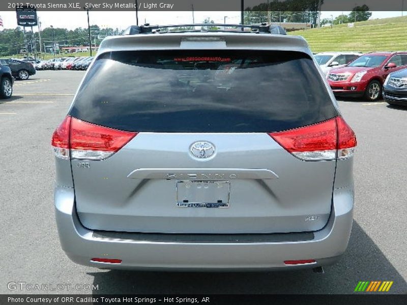 Silver Sky Metallic / Light Gray 2012 Toyota Sienna XLE