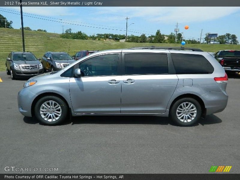 Silver Sky Metallic / Light Gray 2012 Toyota Sienna XLE