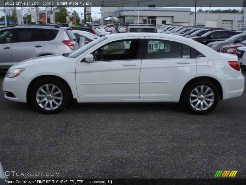 Bright White / Black 2011 Chrysler 200 Touring