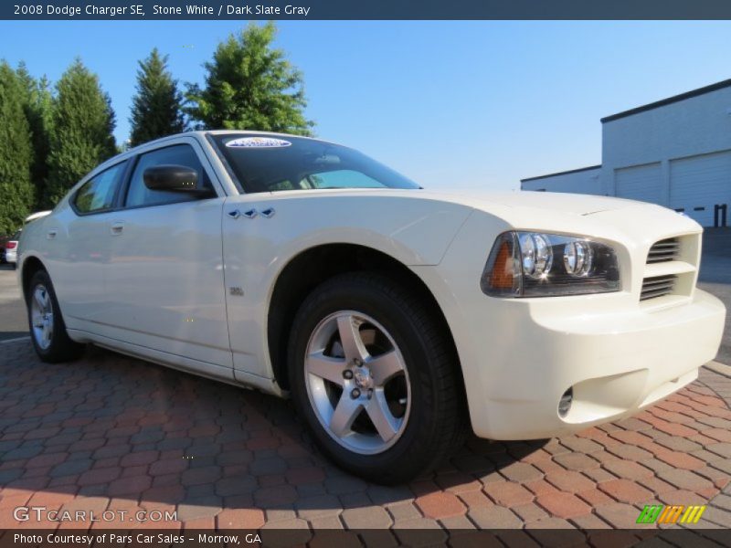 Stone White / Dark Slate Gray 2008 Dodge Charger SE