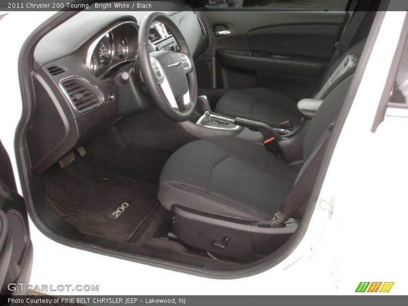 Bright White / Black 2011 Chrysler 200 Touring